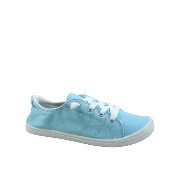 Zig-s Women's Causal Comfort Slip On Round Toe Flat Sneaker Shoes ( Blue, 6)