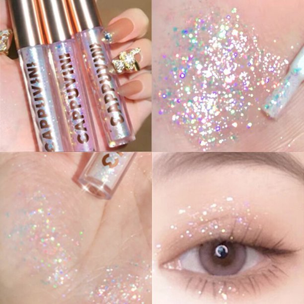 6 Colors Liquid Eyeshadow Shimmer Glitter Quick-drying Eye Shadow Not Easy To Fall Off Shadows Cosmetics Makeup Waterproof03 He Qiyong unisex