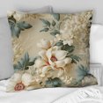 thumbnail image 2 of Designart "Vintage Blue Manor Blooms" Floral Printed Throw Pillow, 2 of 5