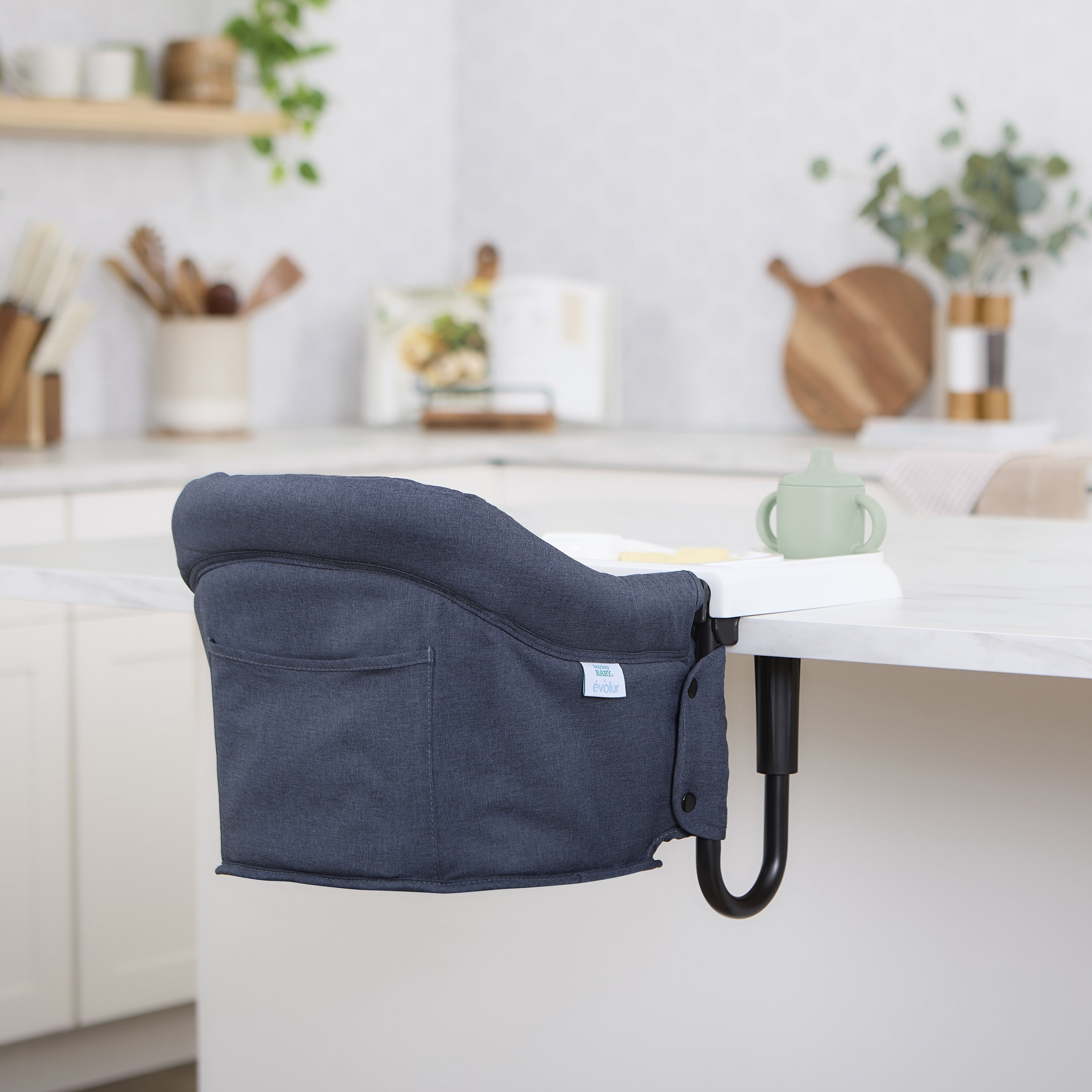 Evolur Clamp On Comfort Table Chair, Navy