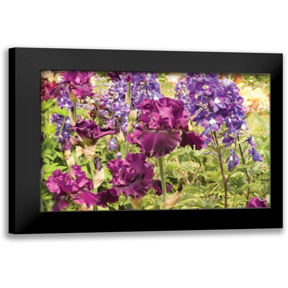 Love, Maureen 14x11 Black Modern Framed Museum Art Print Titled - Purple Garden I