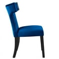 thumbnail image 6 of Modway Curve 20.5" Velvet Dining Side Chairs in Emerald Green/Black (Set of 2), 6 of 10