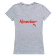 thumbnail image 1 of W Republic 555-367-HGY-03 Rensselaer Polytechnic Institute Script T-Shirt for Women, Heather Grey - Large, 1 of 1