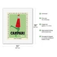 thumbnail image 2 of For Your Thirst (Per la Vostra Sete) - Campari Soda - Vintage Advertising Poster by Franz Marangolo c.1950 - Fine Art Rolled Canvas Print 11in x 14in, 2 of 4