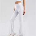 thumbnail image 5 of REALiKUN Women's Bootcut Yoga Pants High Waist Workout Bootleg Yoga Pants 4 Way Stretch Flare Leggings Pants, 5 of 8