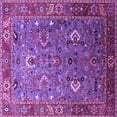thumbnail image 1 of Ahgly Company Indoor Square Oriental Purple Industrial Area Rugs, 7' Square, 1 of 4