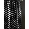 thumbnail image 2 of Cotton Curtain Polka Dots Print 58 Inch Wide / White on Black, 2 of 2