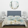 thumbnail image 3 of Designart "Poppy Meadow in Blue and Grey" Poppies Bedding Covert Set - Floral Blue Traditional Bed Set With 2 Shams, 3 of 5