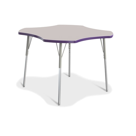 Four Leaf Activity Table, A-height - Freckled Gray/Purple/Gray