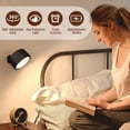 thumbnail image 2 of Lámparas LED de Pared con Control Remoto, Magnéticas, Inalámbricas, Regulables, Recargables por USB, para Mesita de Noche de Dormitorio, A, 2 of 5