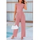 thumbnail image 3 of Enterizo PRETTYGARDEN Rosa Empolvado con Volantes y Mangas Cortas XXL, 3 of 6