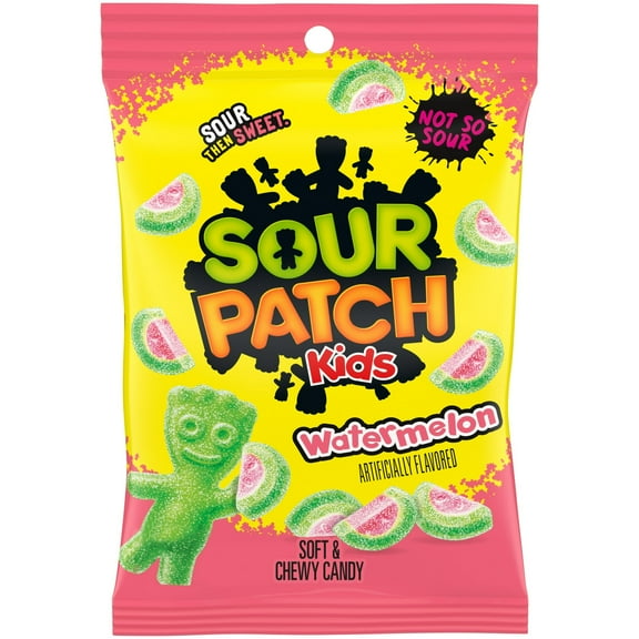 SOUR PATCH KIDS Watermelon Soft & Chewy Candy, 8 oz pack of 2