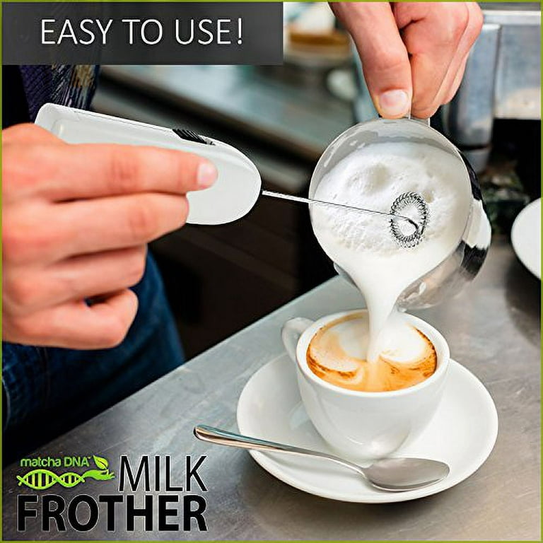 2 Pack Milk Frother Handheld Battery Operated
