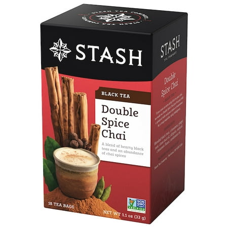 Stash Tea Double Spice Chai Black Tea, 18 Ct, 1.1