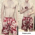 thumbnail image 4 of Penkiiy Silk Pajamas Men's Decor Home Ice Silk Shorts Home Clothes Pajamas Mens Versatile Shorts L Red On Clearance, 4 of 4