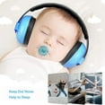 thumbnail image 2 of Baby Ear Defenders 0-24 Months | Noise Cancelling Headphones for Airplane Travel, Noise Reduction Earmuffs with Soft Headband, Hearing Protection & Sleep Comfort for Sensitive Ears, Blue, 2 of 7