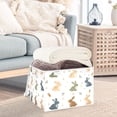 thumbnail image 3 of Yayeee Collapsible Cube Storage Bin with Lid Fabric Closet Decorative Basket with Handles, Cartoon Bunnies, 3 of 7