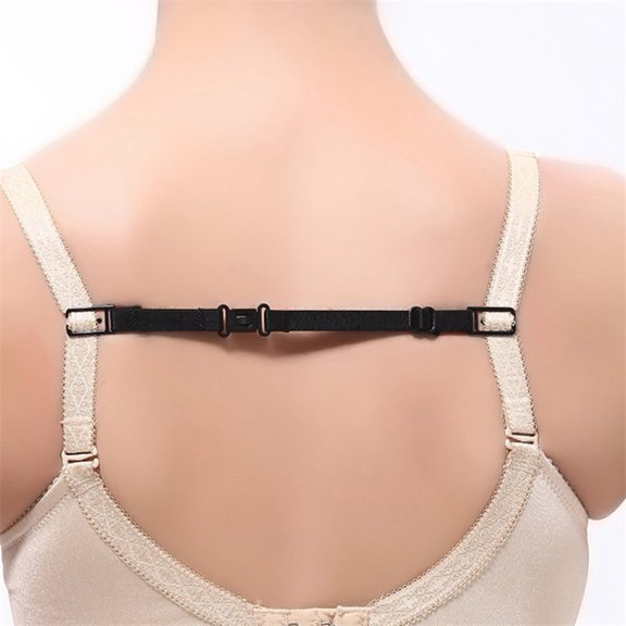 Soimiss 5Pcs Replacement Adjustable Suspender Belt Straps Slip Resistant White Metal for Women