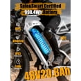 thumbnail image 3 of ESKUTE V200 Electric Bike for Adults, Dirt E-Bike with 29MPH 48V20.8Ah Battery 80 Miles,20"x4.0 Fat Tire, NFC Unlock, 7-Speed Dual Suspension, Streamlined Frame, White, UL2849, 3 of 7