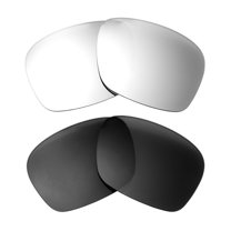 Walleva Polarized Titanium   Black Replacement Lenses For Maui Jim Red Sands Sunglasses