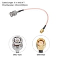 thumbnail image 2 of Cables coaxiales Uxcell RG316 SMA macho a BNC macho con adaptador, cable coaxial RF de baja pérdida de 0.5 pies, naranja, 1 pieza, 2 of 7