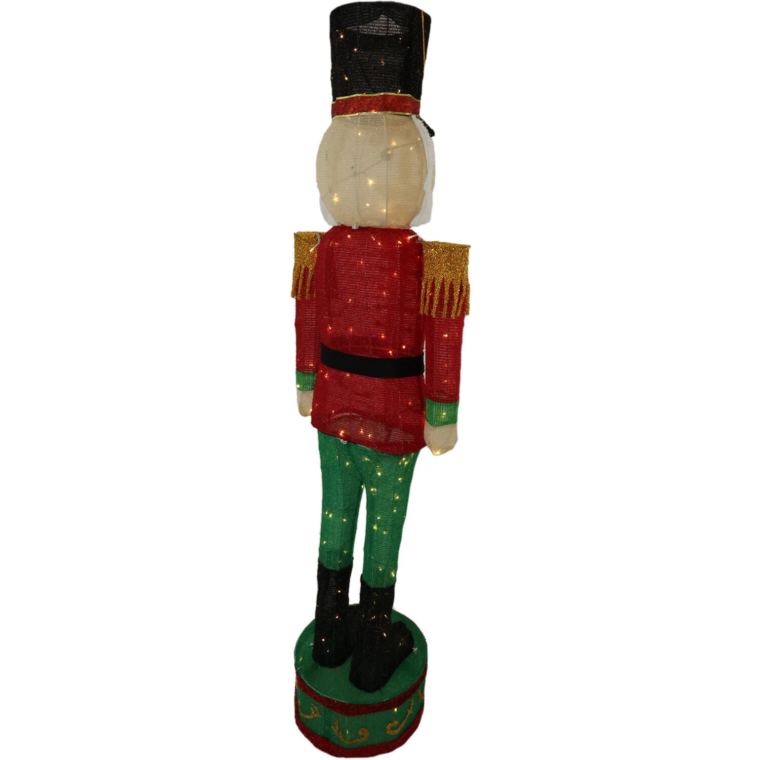 Fraser Hill Farm Prelit LED Tinsel Nutcracker, Indoor/Outdoor, 6-ft.