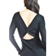 thumbnail image 4 of Vestido con abertura en espalda Roman Fashion /Juvenil, 057 (Negro) negro ECH, 4 of 6