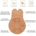 thumbnail image 4 of 2 Pairs Sticky Bra for Breast Lift, Pasties Nipple Covers, Invisible Silicone Adhesive Bra Anti-Penetration Point Adhesive Bra, Breast Lift Tape Push Up Strapless, Black, 4 of 7
