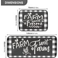 thumbnail image 3 of Retro Honey Bees Wildflowers Kitchen Mat Set of 2 Anti-Fatigue Kitchen Rug Set Non Slip Foam Cushioned Kitchen Runner Rugs and Mats Comfort Standing Mat for Farmhouse Doormat Laundry, 3 of 6