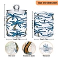 thumbnail image 3 of Ryvnso 2 Pack Qtip Holder Organizer Palm Trees and Spear Bathroom Cotton Swabs Cans Storage Canister, 3 of 7