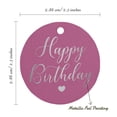 thumbnail image 6 of Inkdotpot Happy Birthday Bottle Tag Real Silver Foil Favor Hang Tags Pack Of 100, 6 of 7