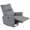 thumbnail image 4 of Rocking Recliner Chair,360 Degree Swivel Nursery Rocking Chair for 330 lbs Weight Capacity ,Glider Chair with Side Pocket, for Bedroom,Living Room Chair Home Theater Seat,(Blue-gray), 4 of 9