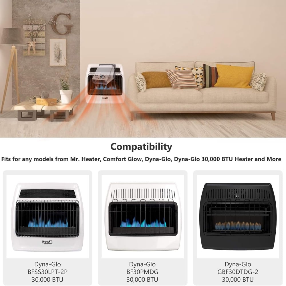 WHF100 Vent-Free Wall Heater Blower Fan for Mr. Heater,Dyna-Glo, Dyna-Glo 30,000 BTU, Comfort Glow Vent Free Heaters, Replacement Ventless WHF100 Dyna-Glo Heater Fan Accessory Kit