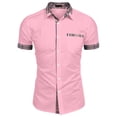 thumbnail image 1 of Men's Plaid Printed Button Short Sleeve Shirts Men's Casual Fashion Short Sleeve ShirtsXL, 1 of 4