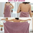 thumbnail image 6 of Feledorashia Ultra Soft Wearable Bath Towel Plus Size Coral Velvet Absorbent Women'S Sling Thickened Bath Wrap Towel Quick Dry Wearable, 6 of 8