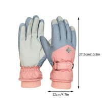 Vikakiooze Winter Gloves Kids 7-12 Snow Windproof Gloves Winter Warm Non Slip Gloves Breathable Snowboard Gloves for Cold Weather, Snowmobile Outdoor, Sports