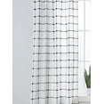 thumbnail image 2 of Better Homes & Gardens Windowpane Light Filtering Curtain Panel, 1 Panel, Black and White, 50" W x 84" L, 2 of 5