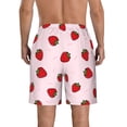 thumbnail image 3 of Naloa Strawberry Men's Beach Shorts, Surfing shorts, Swim trunks, Quick Dry Swim Trunks for Surfing Beach Fun - Small, 3 of 9