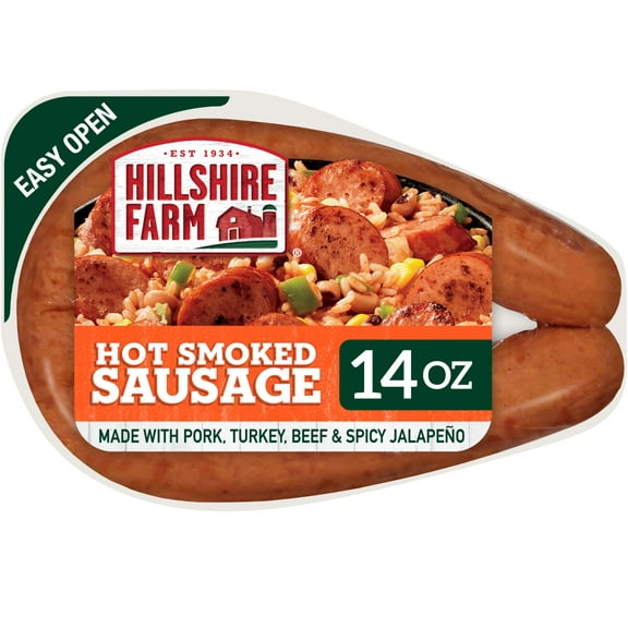 Hillshire Farm Hot Smoked Sausage, 14 oz
