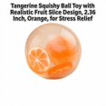 thumbnail image 2 of Tangerine Squishy Ball Toy with Fruit Slice Design, 2.36 Inch, Orange, for Relaxation, 2 of 3