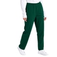 thumbnail image 2 of Straight Leg Scrub Pants for Women with Pockets Scrub Pants Mid Rise Straight Fit Cargo Pants Soft Stretch Summer Pants Dark Green 2XL, 2 of 4