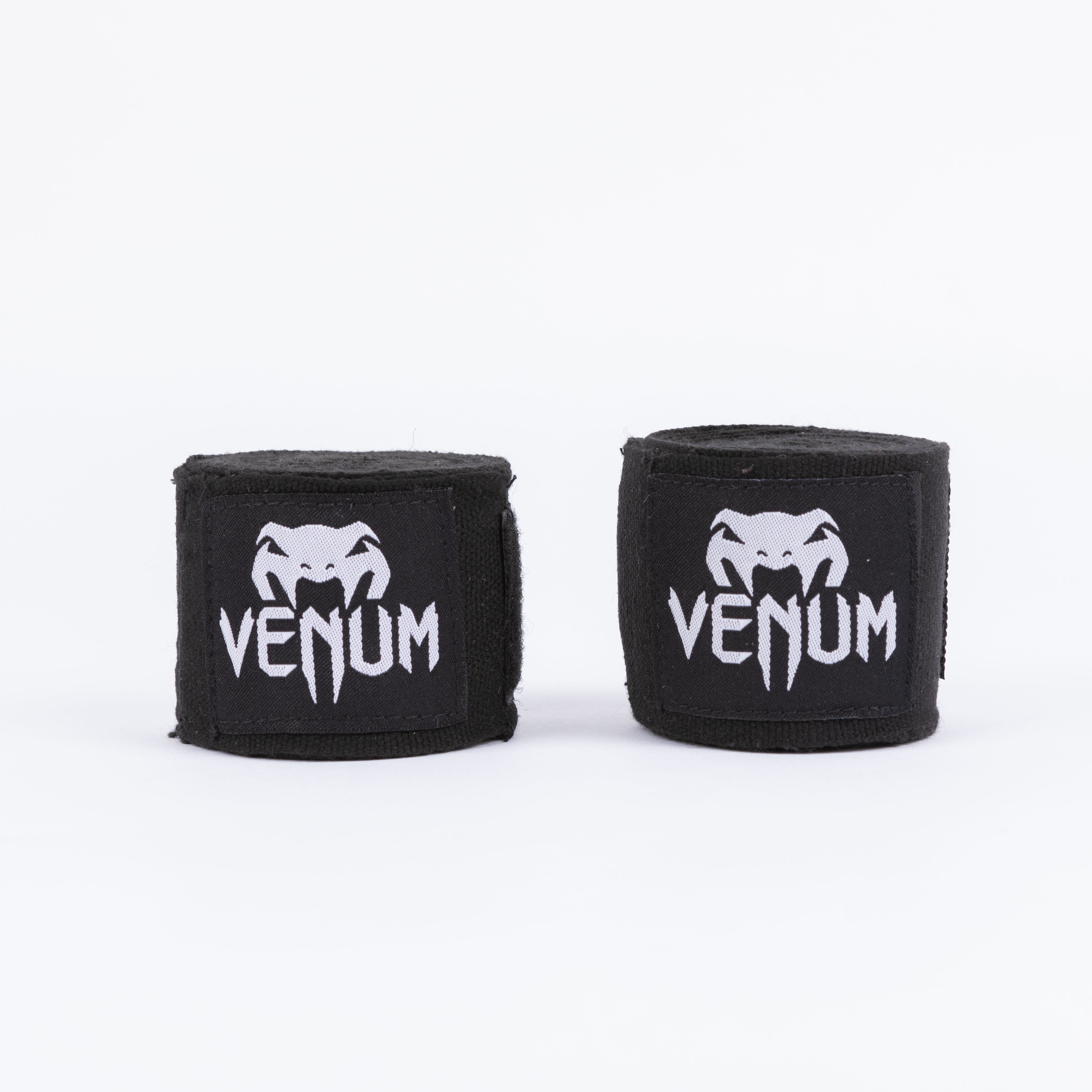 Venum 120-Inch Boxing Hand Wraps – Elastic, Unisex, Black/White – MMA, Kickboxing & Training Gear