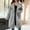 Gray, variant on Women's Fuzzy Fleece Lapel Open Front Long Cardigan Coat Faux Fur Warm Winter Outwear Jackets White 14(XXXL)