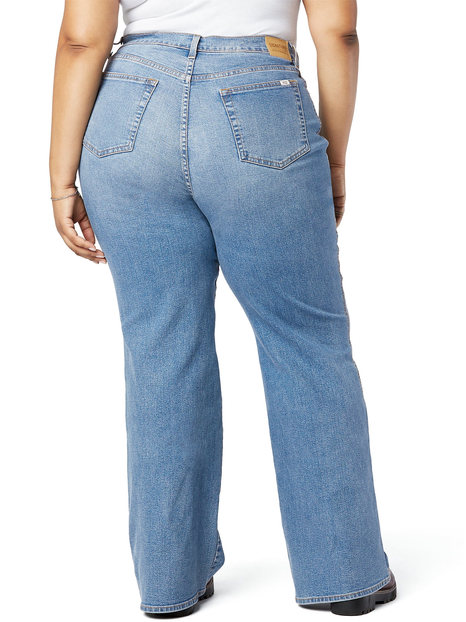 Levi Strauss Signature Women's and Women's Plus Heritage High Rise Flare Jeans