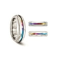 thumbnail image 4 of Ladies or Mens Titanium Rainbow Anodized Center Band Ring (6mm), 4 of 5