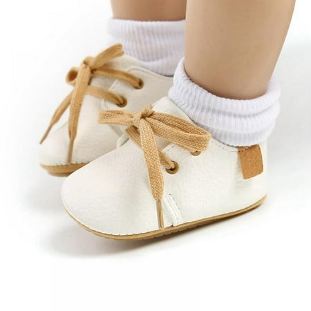 

Newborn Toddler Boys Girls Lace-up Non-slip Soft Sole Shoes