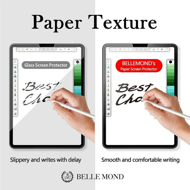 Acheter Protecteur d'écran en papier mat pour iPad, 2 pièces, pour dessin,  iPad Air 4 5 10.9 10e 2022 Pro 11 9.7 10.2 7/8/9e Mini 6, Film d'écriture