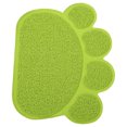 thumbnail image 1 of Cat Litter Box Mat Prevent Slip Soft Paw Shaped Waterproof PVC Pad For Indoor Floor, 1 of 8