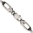 thumbnail image 3 of 925 Sterling Silver Open Link Chain Necklace Antiqued 8 mm Elongated 24 inch, 3 of 4