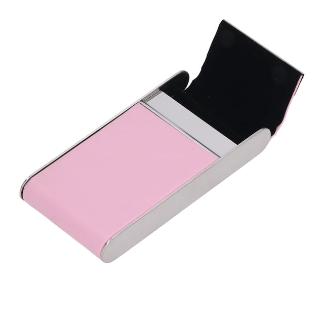 Case, Case Holder Protective Function Wear Resistant Portable Stainless Steel PU For Office Coffee,Apricot,Pink,Grey